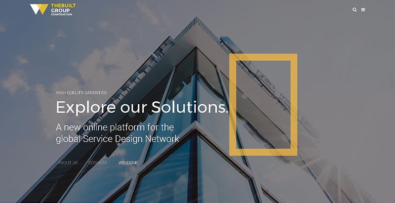 Thebuilt themes wordpress creer site internet entreprise construction