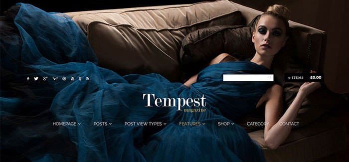 Tempest 10 themes wordpress dedies a la mode blogpascher