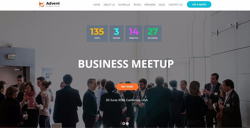 Advent themes wordpress creer un site internet entreprise agence evenementielle Advent themes wordpress creer un site internet entreprise agence evenementielle