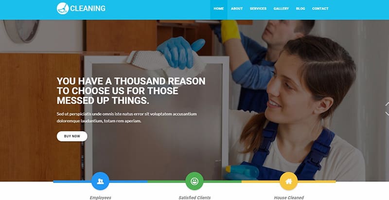 Cleaning themes wordpress creer site internet entreprise startup agence pme