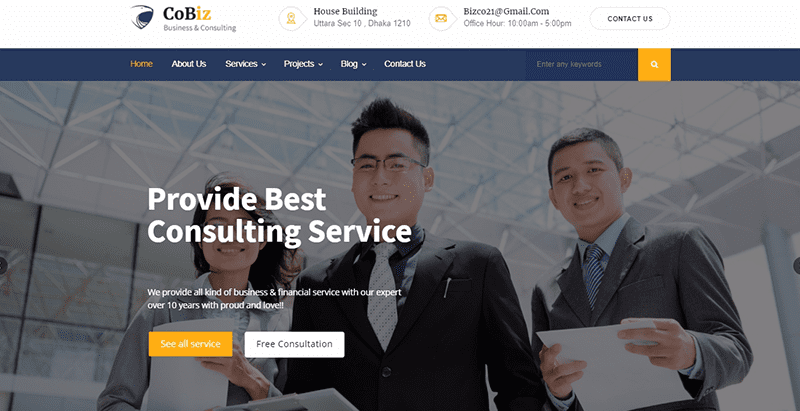 Cobiz themes wordpress creer site web internet entreprise pme startup Cobiz themes wordpress creer site web internet entreprise pme startup