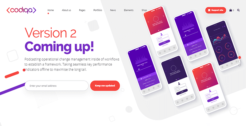Codiqa thème wordpress créer site web entreprise