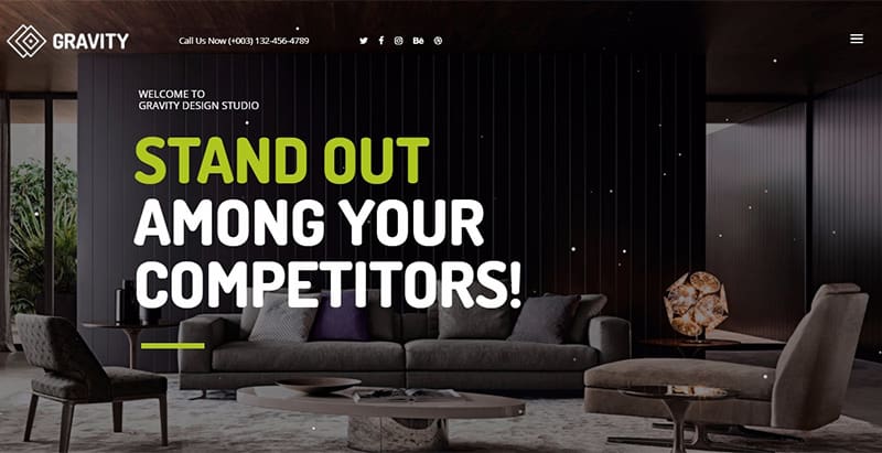 Gravity themes wordpress creation site web photographe portfolio studio photo