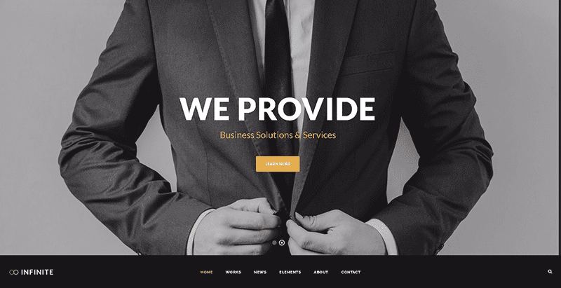 Infinite themes wordpress creer site internet entreprise agence startup