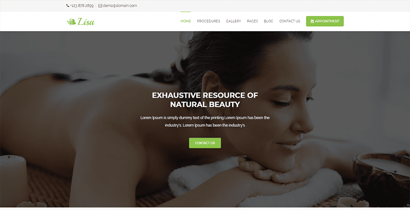 Lisa themes wordpress creer site internet spa salon massage Lisa themes wordpress creer site internet spa salon massage