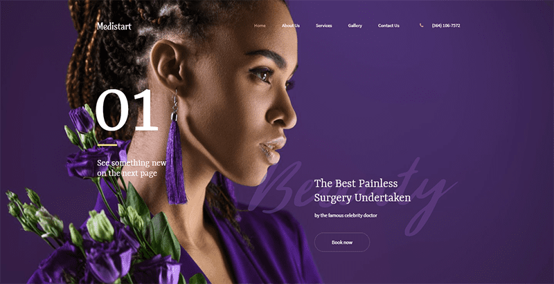 Medistart theme wordpress creer site web salon coiffure spa