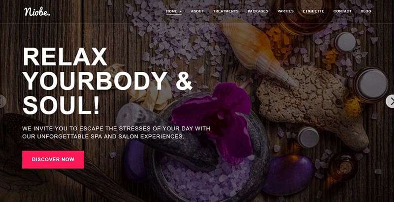 Niobe themes wordpress creer site internet salon beaute spa coiffure Niobe themes wordpress creer site internet salon beaute spa coiffure