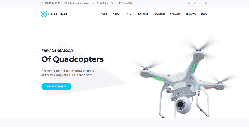 Quadcraft themes wordpress creer site web moderne professionnel