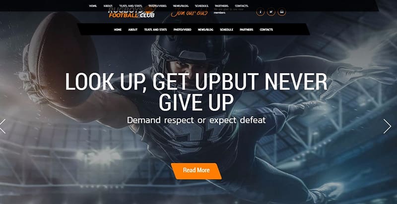 Rugboys themes wordpress creer site web club sport fotball soccer basketball
