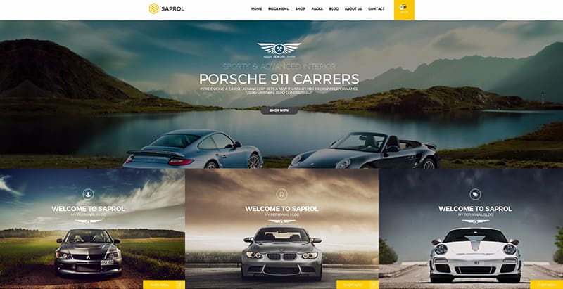 Saprolthemes wordpress creer site internet concessionnaire automobile garage mecanicien