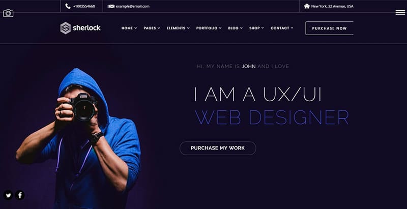 Sherlock themes wordpress creer site web cv entreprise agence pme Sherlock themes wordpress creer site web cv entreprise agence pme