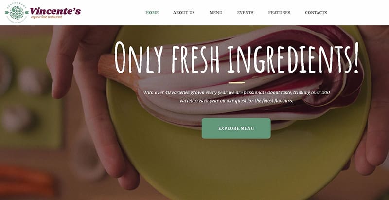 Vincente themes wordpress creer site internet restaurant cafe pizzeria Vincente themes wordpress creer site internet restaurant cafe pizzeria