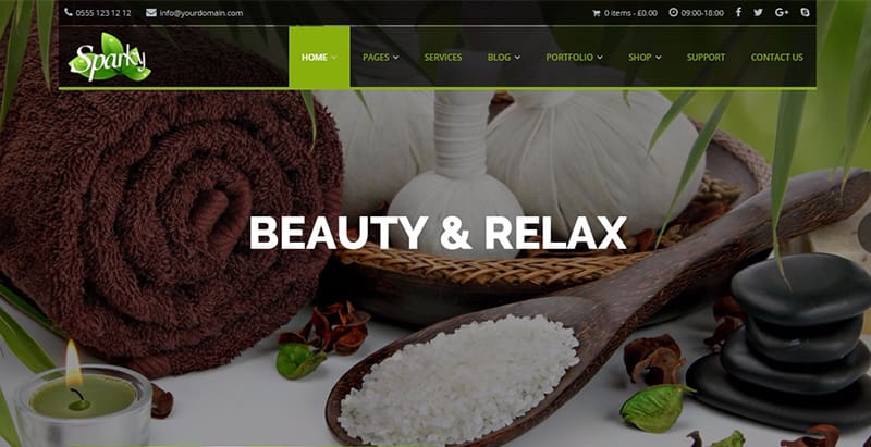 Sparkly themes wordpress creer site web agence entreprise pme