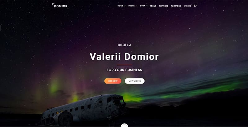 Domior themes wordpress creer site web photographe