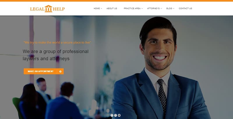 Legal help themes wordpress creer site web agence marketing entreprise