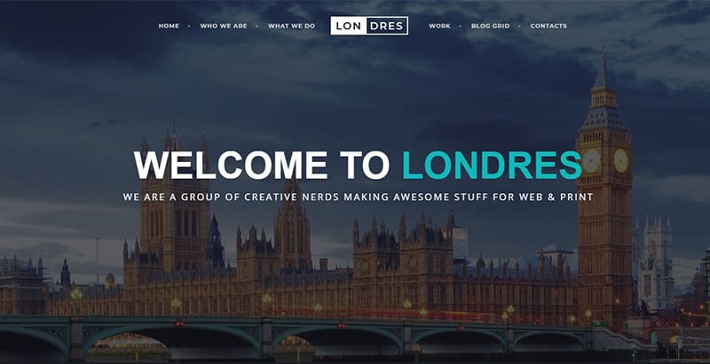 Londres themes wordpress creer site web entreprise agence pme startup