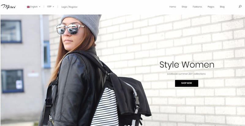 Merci themes wordpress creer boutique en ligne ecommerce