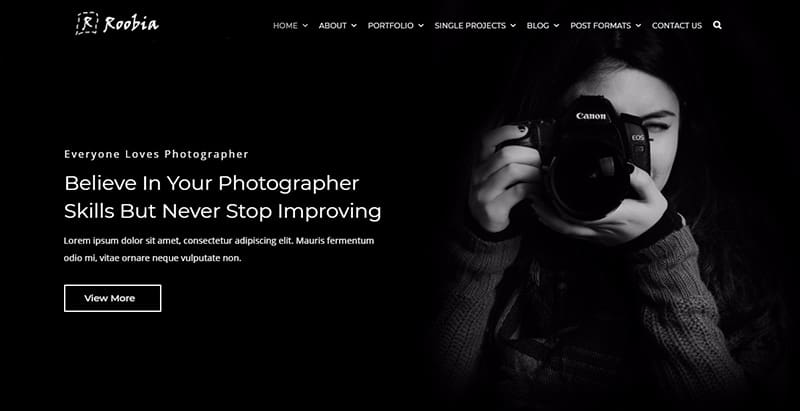 Roobia themes wordpress creer site web photographe Roobia themes wordpress creer site web photographe