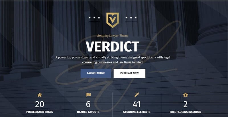 Verdict themes wordpress creer site internet avocat justice procureur Verdict themes wordpress creer site internet avocat justice procureur