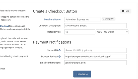 Bitpay configuration button bitpay configuration button.png