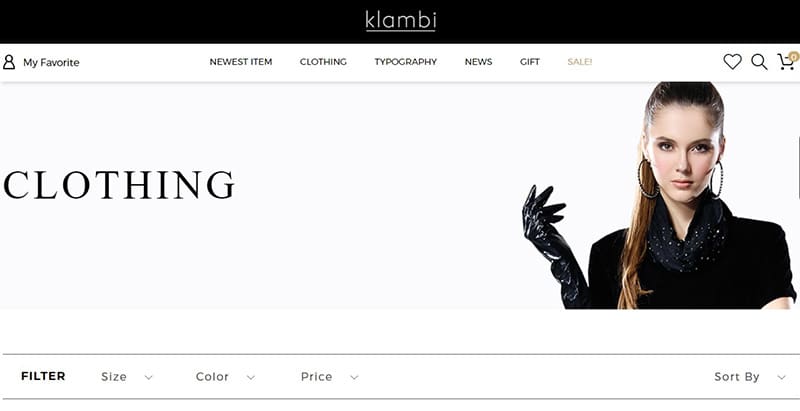Klambi themes wordpress vente de details vetements mode