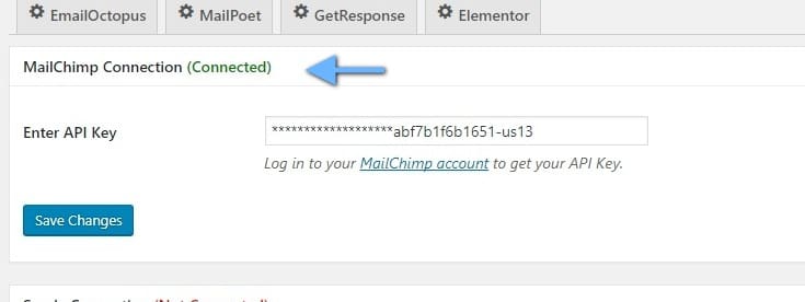 Mailchimp connecté mailoptin mailChimp connecté mailOptin.jpeg