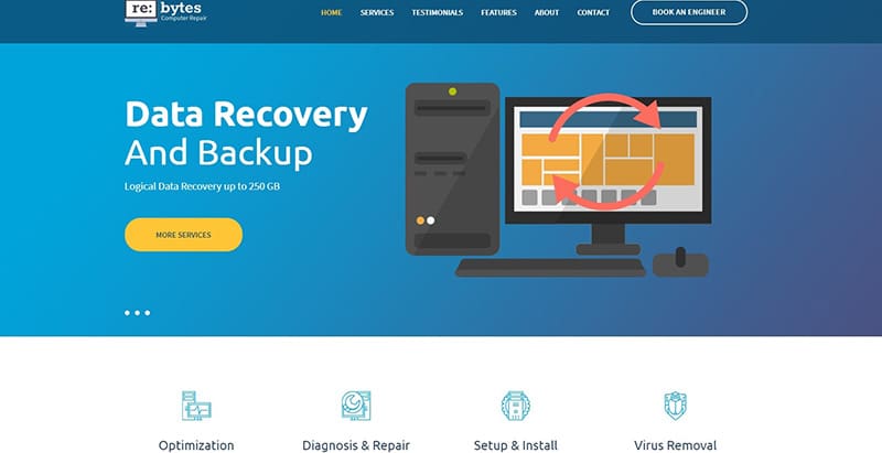 Re bytes themes wordpress creer site web entreprise agence pme startup