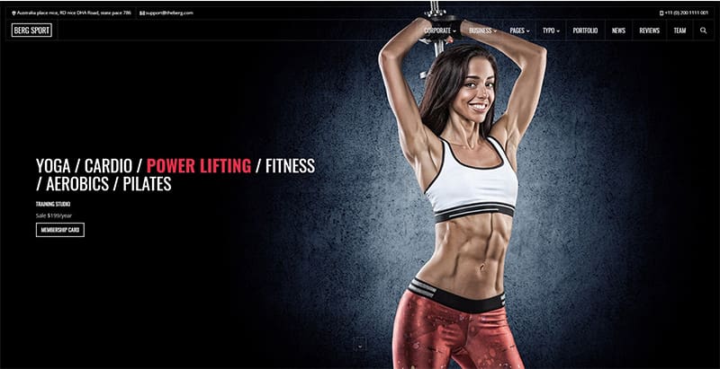 Berg themes wordpress creer site internet club gym fitness sport Berg themes wordpress creer site internet club gym fitness sport