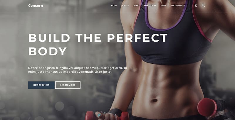 Concern themes wordpress creer site internet club gym fitness sport Concern themes wordpress creer site internet club gym fitness sport