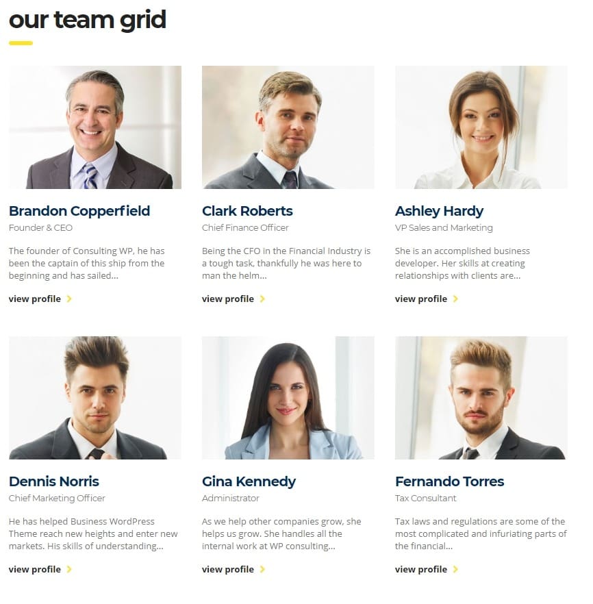 Consulting staff Consulting staff