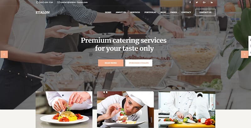 Etalon themes wordpress creer site internet restaurant restaurateur Etalon themes wordpress creer site internet restaurant restaurateur