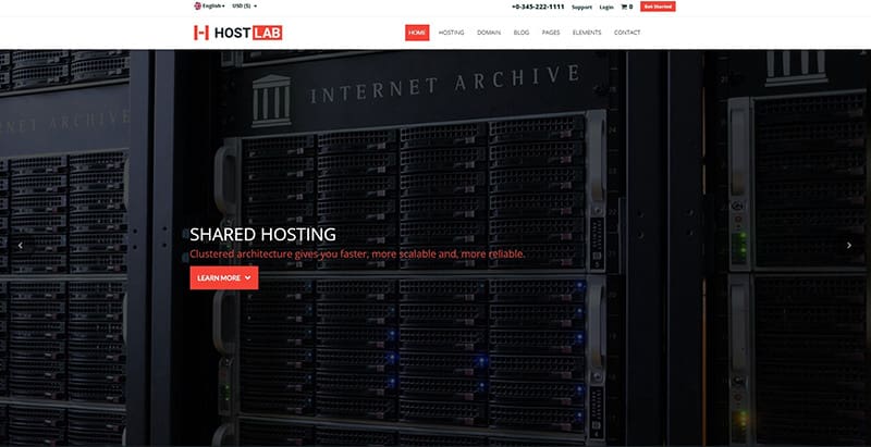 Hostlab themes wordpress creer site internet hebergeur web cloud whcms
