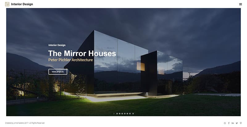 Interior design themes wordpress creer site web architecte cabinet architecture