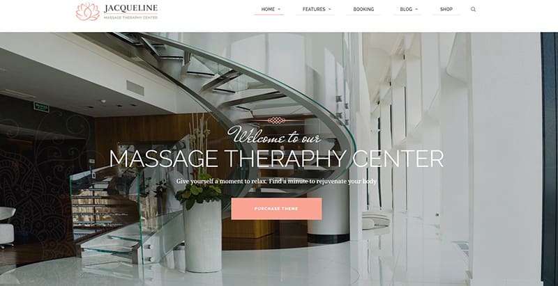 Jacqueline themes wordpress creer site internet spa beauté yoga