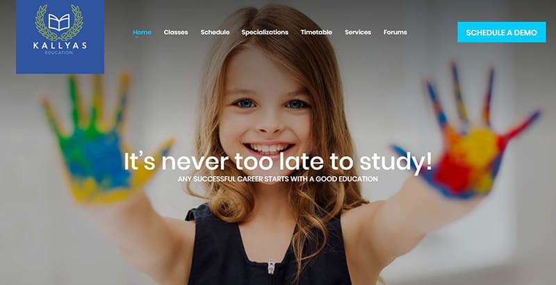 Kallyas themes wordpress creer site web college ecole maternelle