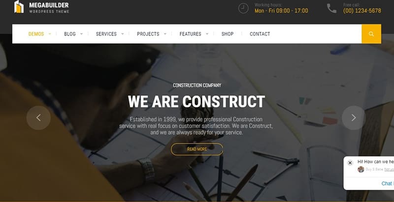 Megabuilder - meilleurs thèmes WordPress de construction