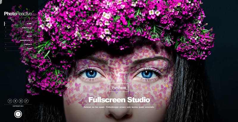 Photoreactive themes wordpress creer site web photographe creative