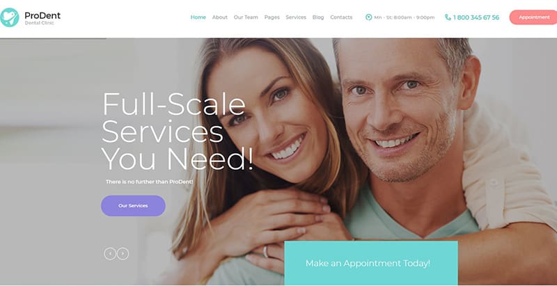 Prodent themes wordpress creer site web dentiste Prodent themes wordpress creer site web dentiste