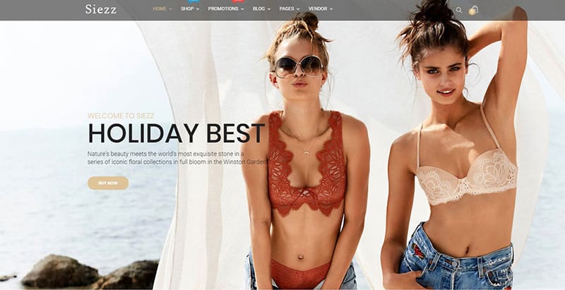 Siezz themes woocommerce creer site ecommerce wordpress boutique en ligne