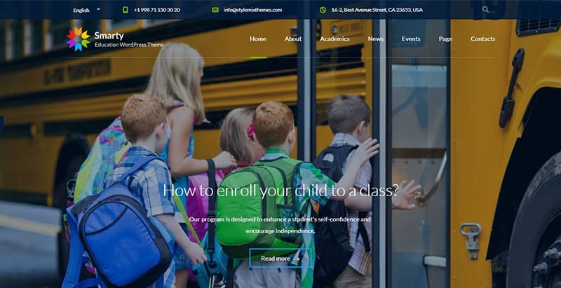 Smarty themes wordpress creer site internet elearning education formation Smarty themes wordpress creer site internet elearning education formation