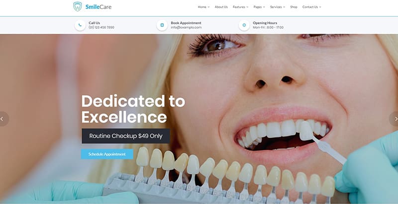 Smilecare themes wordpress creer site web dentiste » BlogPasCher Smilecare themes wordpress creer site web dentiste