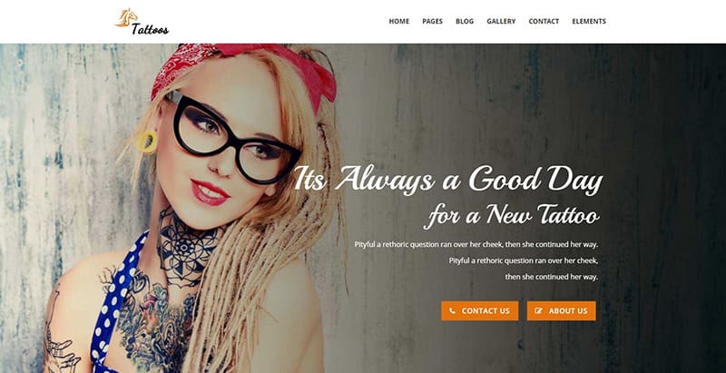 Tattoos themes wordpress creer site internet salon tatouage