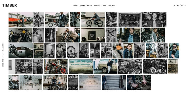 Timber themes wordpress creer site internet portfolio creative photo