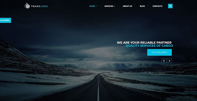 Transaero themes wordpress creer site internet entreprise transports Transaero themes wordpress creer site internet entreprise transports