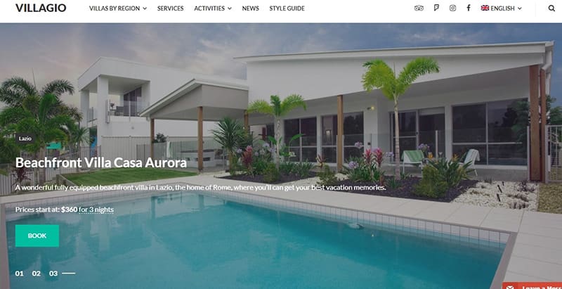 Villagio themes wordpress creer site internet agence entreprise immobiliere