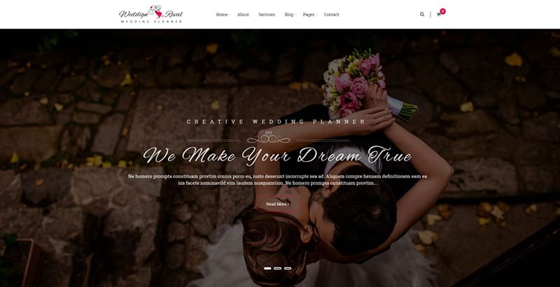 Wedding reval themes wordpress creer site internet mariage 1