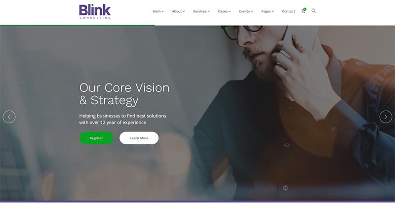 Blink themes wordpress creer site web cabinet expert comptable