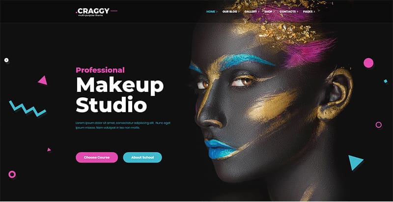 مواضيع Craggy وورد إنشاء موقع صالون لتصفيف الشعر