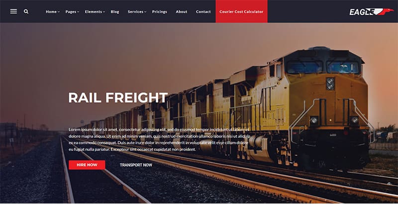 Eagle themes wordpress creer site web entreprise logistique