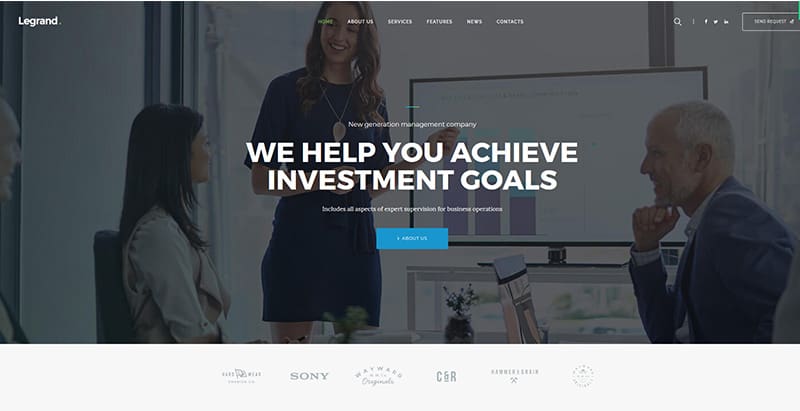 Legrand themes wordpress creer site web entreprise financiere compatibilite audit